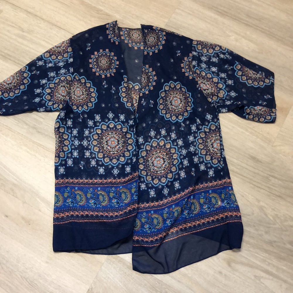 Sheer bathing suit coverup - size large